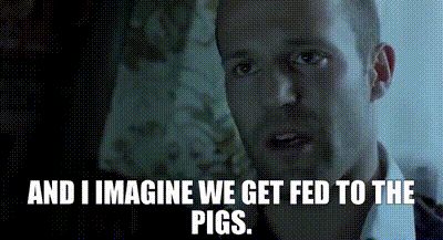 YARN | and I imagine we get fed to the pigs. | Snatch (2001) | Video gifs  by quotes | 2d426433 | 紗