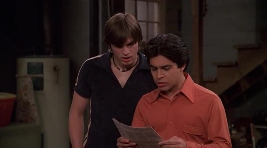 Fez, why are you kissing Kelso by the lake?