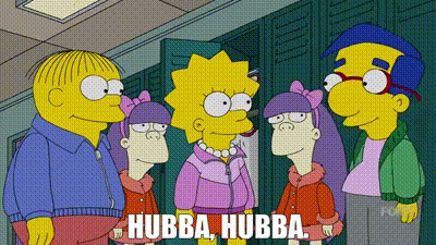 YARN | Hubba, hubba. | The Simpsons (1989) - S27E15 Comedy | Video clips by  quotes | 32bdd575 | 紗