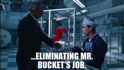 Source: YARN | ...eliminating Mr. Bucket's job. | Charlie and the Chocolate Factory  (2005) Family |