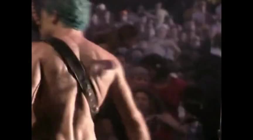 Like, Flea's naked butt is ten feet away from me,