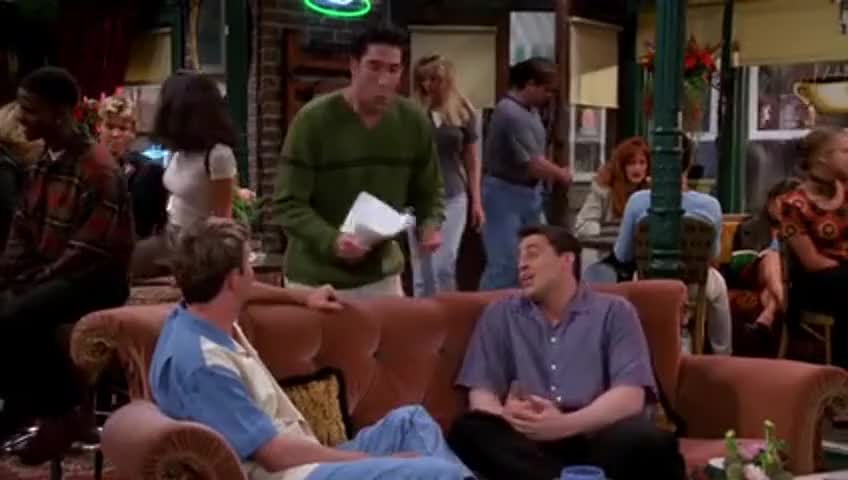 YARN, - Monica got stung by a jellyfish. - All right., Friends (1994) -  S04E01 The One With the Jellyfish, Video clips by quotes, 0129a0e3