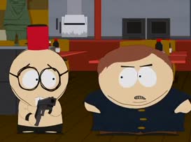 That's not cool, Butters. You don't shoot a guy in the dick.