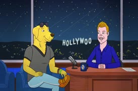 Now Mr. Peanutbutter, you challenged Woodchuck to a ski race a month ago.
