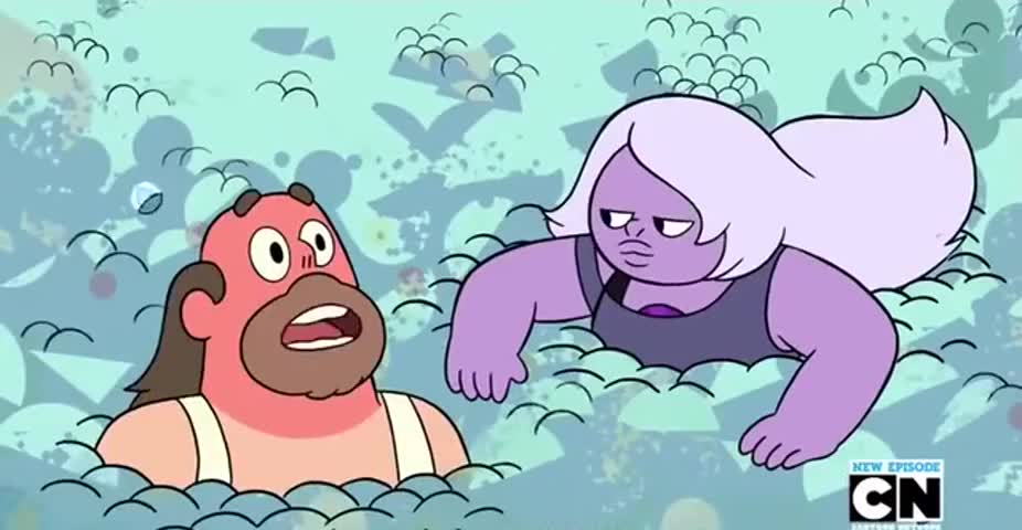- Amethyst: Hi, Greg. - What the heck is going on out here?