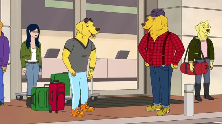 BoJack Horseman (2014) - S03E08 Comedy clip with quote Captain Peanutbutter, you old so-and-so. 