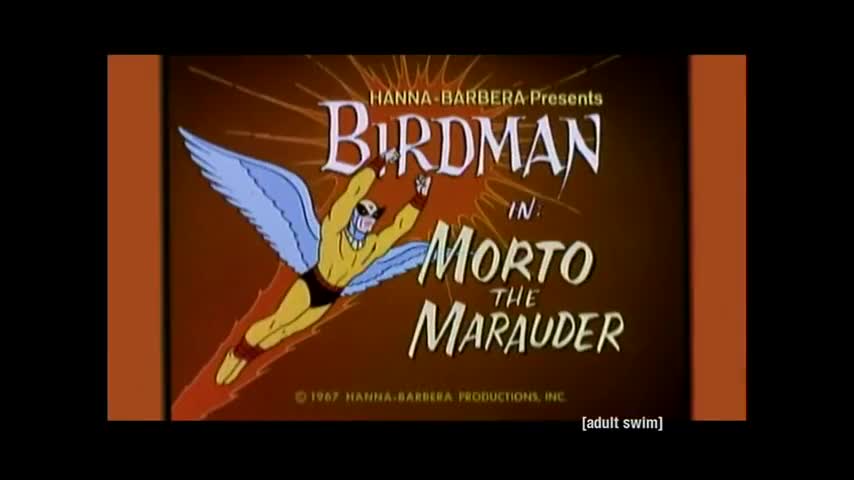 Clip image for 'morning animated series called Birdman and the Galaxy Trio.