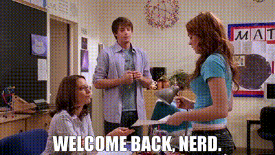 YARN | Welcome back, nerd. | Mean Girls (2004) | Video clips by quotes |  3e21c889 | 紗
