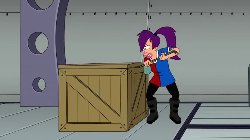 Hey, Leela, Fry got his head stuck in a pot of honey!