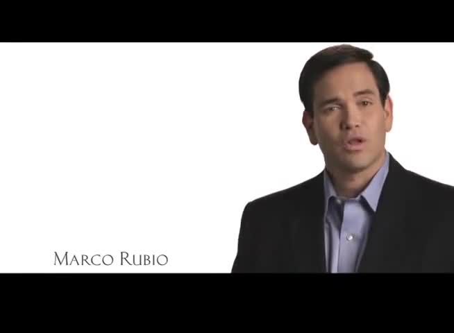 Clip image for 'while our children inherited diminished nndb I'm Marco Rubio and I approve this message as Washington is a mess but