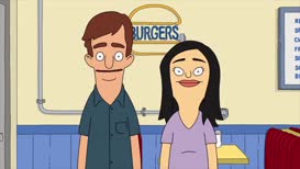 Quiz for What line is next for "Bob's Burgers - S08E21 Something Old, Something New, Something Bob Caters for You"?