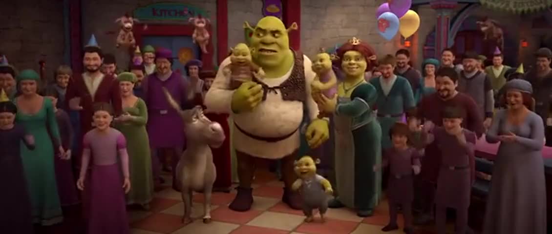 Shrek, it's a sing-along. You've got to sing along!