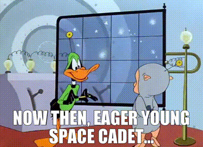 YARN | Now then, eager young space cadet... | Looney Tunes Golden  Collection: Volume 1 - S01E29 Duck Dodgers in the 24½th Century | Video  clips by quotes | 46630744 | 紗