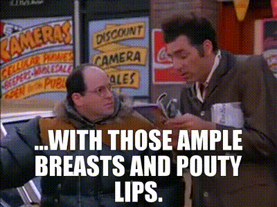 YARN, with those ample breasts and pouty lips., Seinfeld (1989) -  S05E13 The Dinner Party, Video gifs by quotes, 46c4a80f