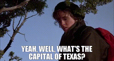 YARN | Yeah, well, what's the capital of Texas? | Red Dawn (1984) | Video  clips by quotes | 477e89cc | 紗