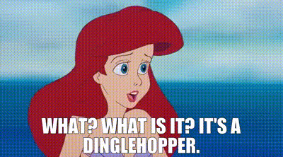 YARN | - What? What is it? - It's a dinglehopper. | The Little Mermaid  (1989) | Video gifs by quotes | 495318ed | 紗