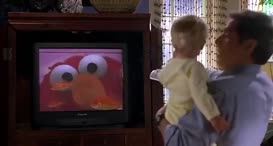 Oh, look, look, it's Elmo.