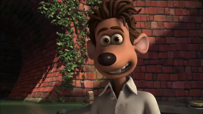 Flushed Away clip with quote I could drive for a bit if you like. 