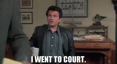 I went to court.