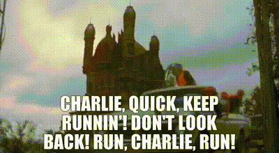 YARN | Charlie, quick, keep runnin'! Don't look back! Run, Charlie, run! |  Casper (1995) | Video gifs by quotes | 4b12d337 | 紗