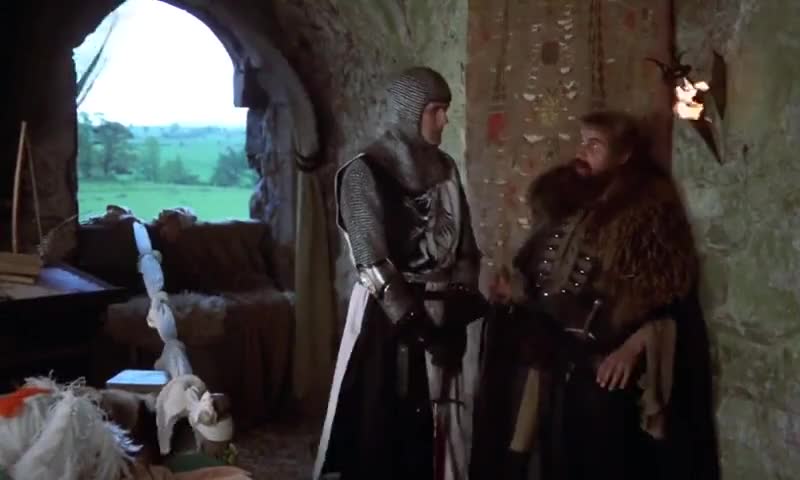 YARN | - Very good pig country. - Is it? | Monty Python and the Holy Grail  | Video clips by quotes | 4b6f5ae5 | 紗