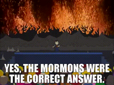 YARN | Yes, the Mormons were the correct answer. | South Park (1997) -  S04E10 Comedy | Video gifs by quotes | 4f7956f7 | 紗