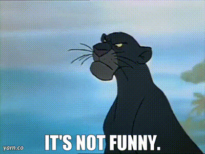 YARN | It's NOT funny. | The Jungle Book (1967) | Video clips by quotes |  50250380 | 紗