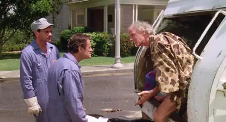 You're gonna pick up the mess because you are a garbageman.