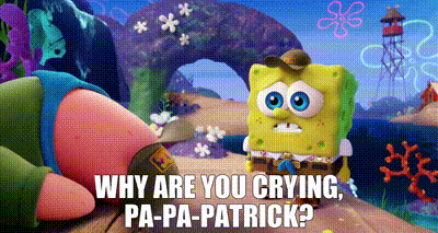 patrick crying