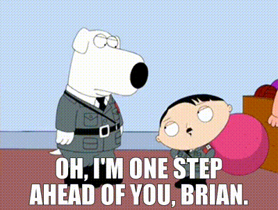YARN, Oh, I'm one step ahead of you, Brian., Family Guy (1999) - S07E03  Comedy, Video gifs by quotes, 54442aab
