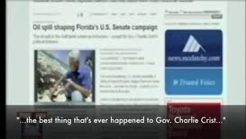 Clip thumbnail for 'Charlie Crist during his US Senate campaign Charlie Crist is using the disaster in the Gulf for his own political gain argue