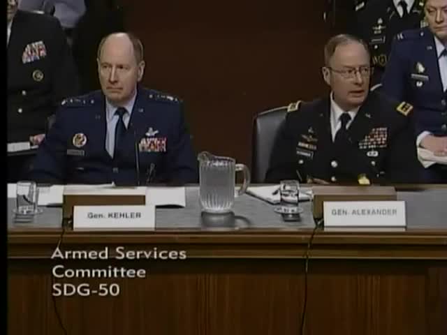 Quiz for What line is next for "Graham Questions Generals On Cyber Security Threats"? screenshot