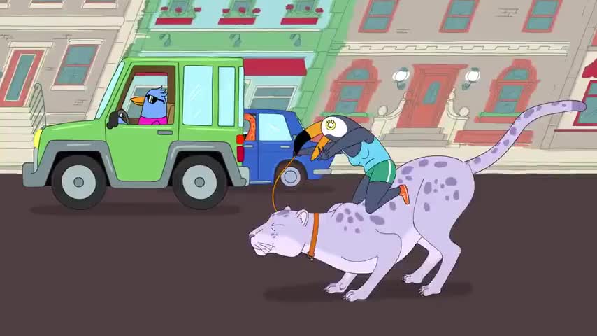 ♪ Ridin' around town On my motherfucking jaguar ♪