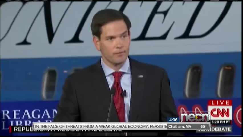 thank you senator Rubio I think what you know voters were definitely applauding maybe many other Americans last night how