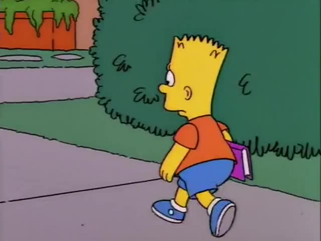 - [ Bart Gasps ] - Say your prayers, Simpson.