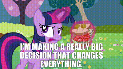 YARN | I'm making a really big decision that changes everything. | My  Little Pony: Friendship is Magic (2010) - S02E25 Animation | Video gifs by  quotes | 59390e0f | 紗