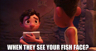 YARN, when they see your fish face?, Luca, Video gifs by quotes, 5ab6280d