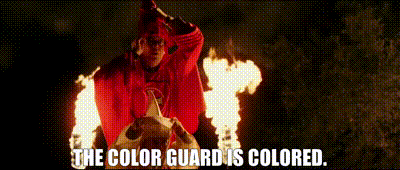 Image of The color guard is colored