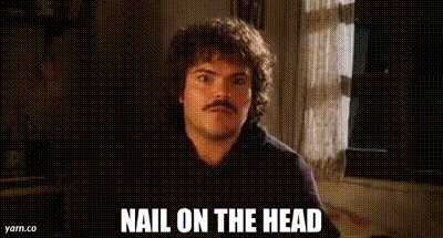 YARN | Nail on the head | Nacho Libre (2006) | Video gifs by quotes |  5fb3573f | 紗