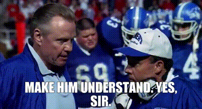 YARN | - Make him understand. - Yes, sir. | Varsity Blues (1999) | Video  clips by quotes | 61b96e6c | 紗