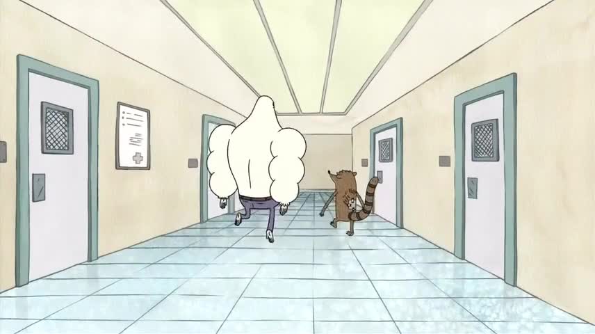 You know, Rigby, I think I've had enough pranks for today.