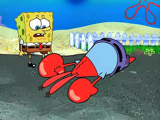 Don't cry, Mr. Krabs.