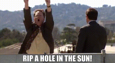 YARN | Rip a hole in the sun! | The Office (2005) - S03E18 Safety Training  | Video gifs by quotes | 6a53b887 | 紗
