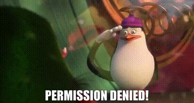 Permission denied!