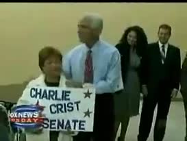 governor Charlie Crist who was already endorsed by the national GOP we are very concerned about Charlie Crestline day says he supports the stimulus package