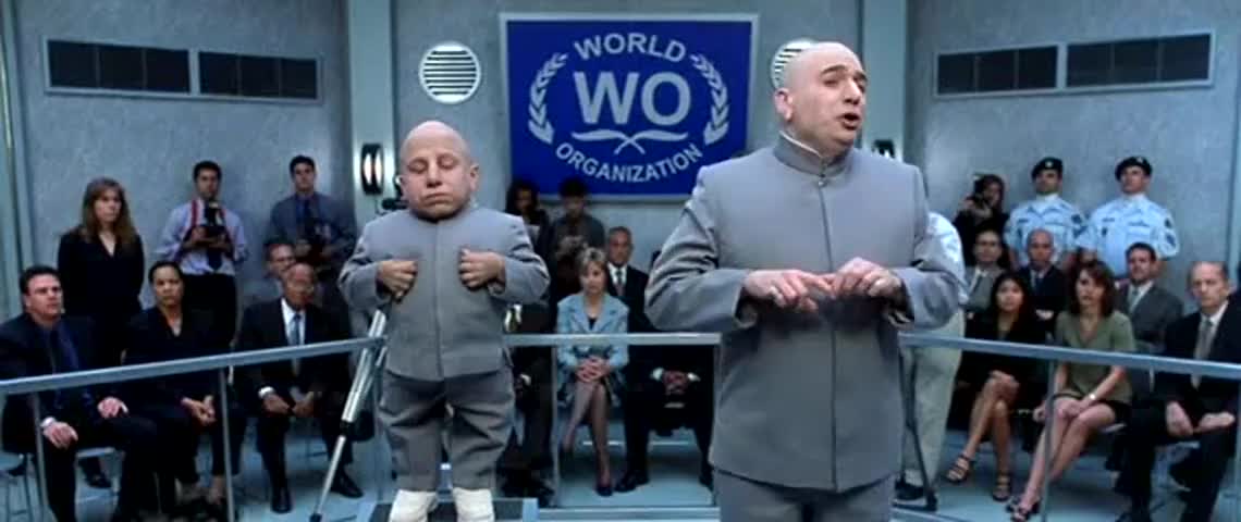 Austin Powers in Goldmember (2002) clip with quote No, but I think Mini Me ...