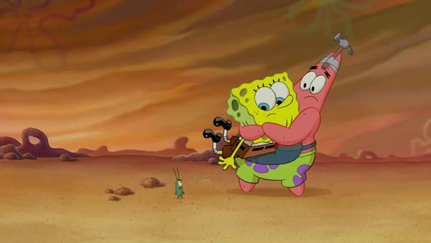 Come on, SpongeBob, let's get out of here!