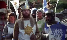 Quiz for What line is next for "Monty Python and the Holy Grail"?
