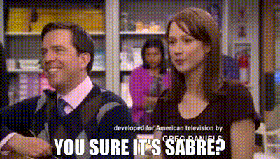 YARN | You sure it's Sabre? | The Office (2005) - S06E14 The Banker | Video  clips by quotes | 737e964d | 紗