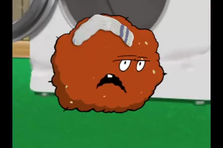 Oh, hello, Meatwad. You got a sock on your--